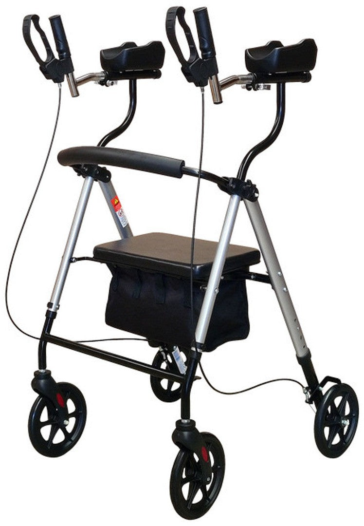Dual Height Adjustable Gutter Arm Rollator Standard