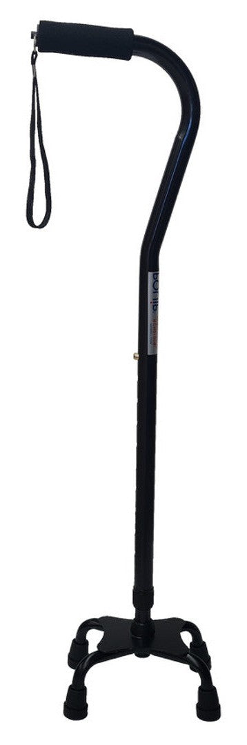 Small Base Quad Cane Black