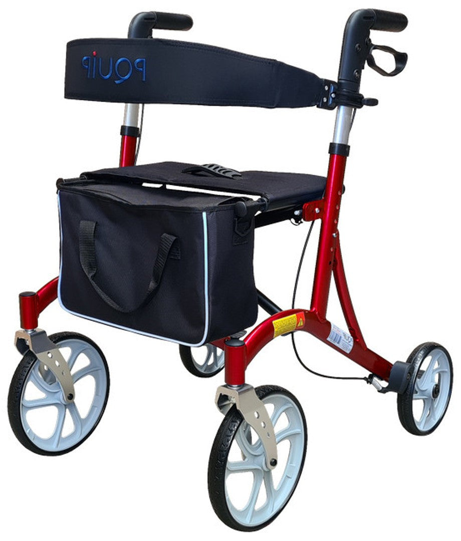 10-inch X Fold Rollator with Padded Seat