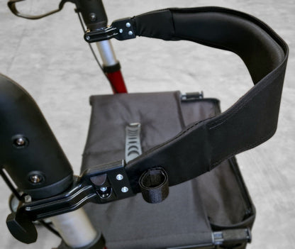 10-inch X Fold Rollator with Padded Seat, features view