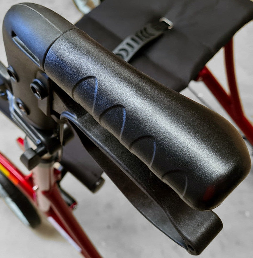 10-inch X Fold Rollator with Padded Seat, close-up detail (image 5)