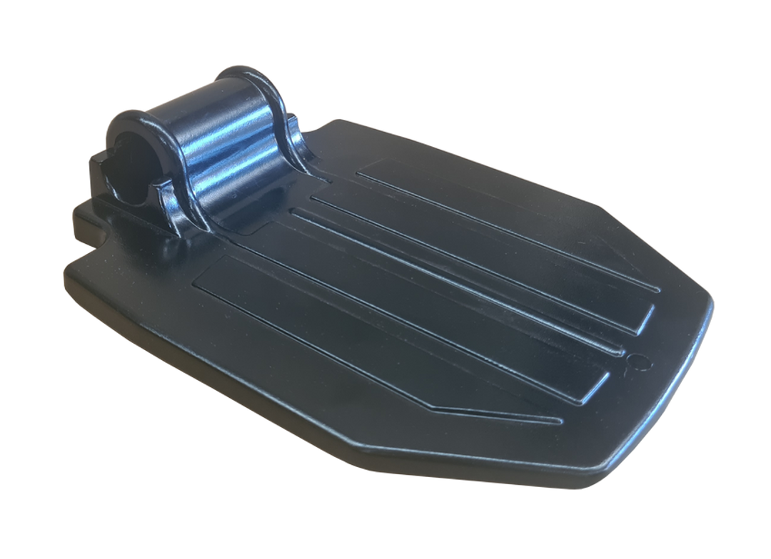 Black Aluminium Wheelchair Footplate (Left/Right)