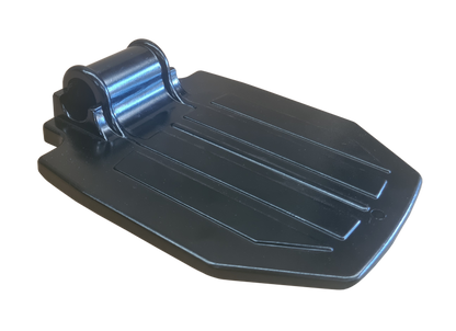 Black Aluminium Wheelchair Footplate (Left/Right)