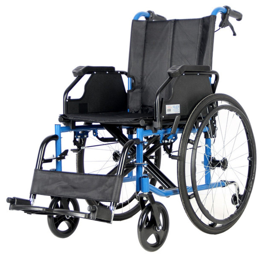 Deluxe Steel Wheelchair 44cm, alternate view