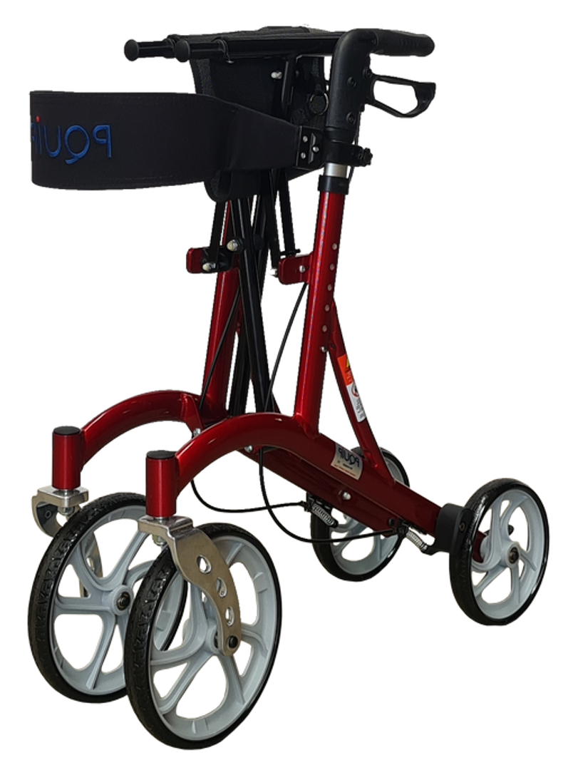 Euro Style 10” Front X fold Rollator, features view
