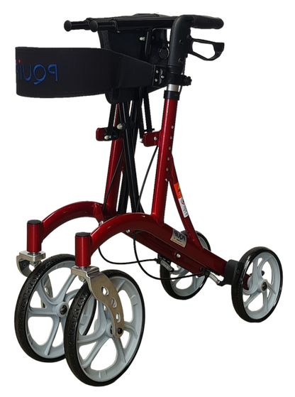Euro Style 10” Front X fold Rollator, features view