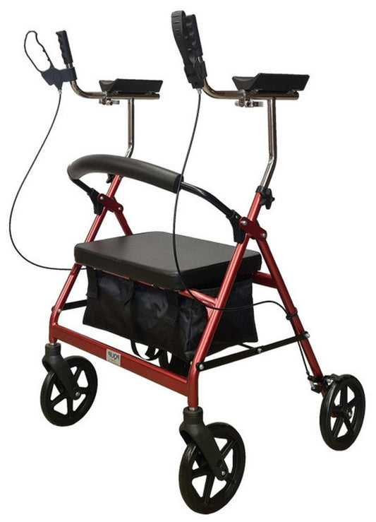 Extra Wide Heavy Duty Gutter Arm Rollator Silver