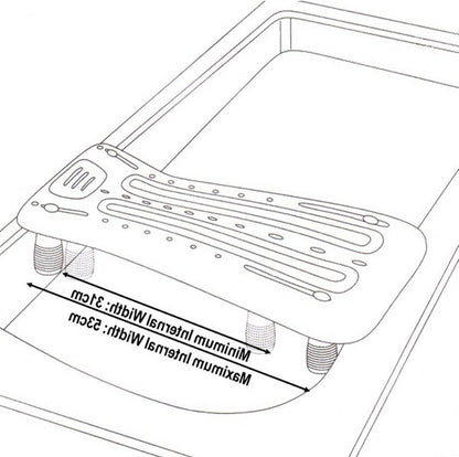 Heavy Duty Bath Board 69cm, features view