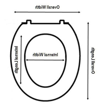 Small Toilet Seat and Lid 1", features view